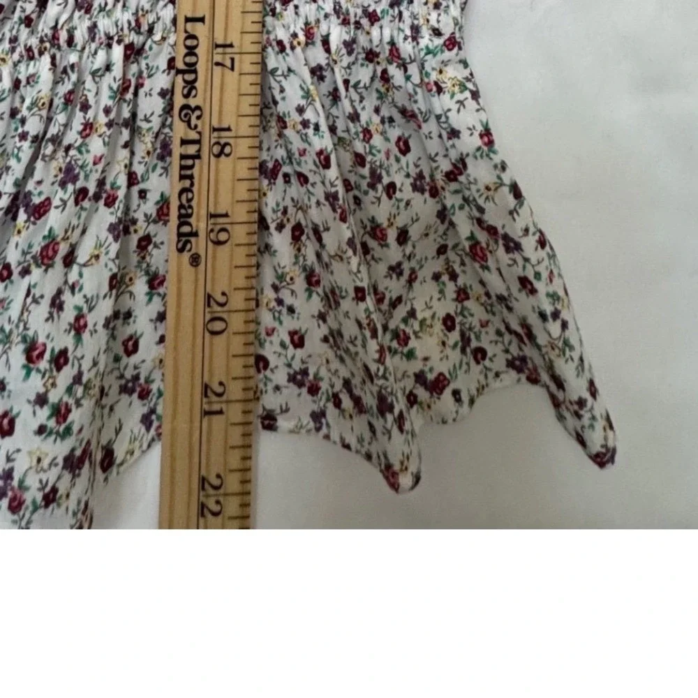 Tuckernuck Hyacinth House 100% Cotton Floral Peplum Top XXL NWT Romantic